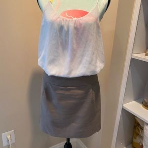 Jcrew khaki textured skirt